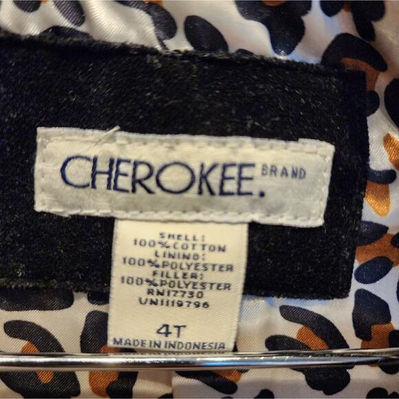 Cherokee Toddler Black Jacket Fur Collar Size 4T - Picture 8 of 8